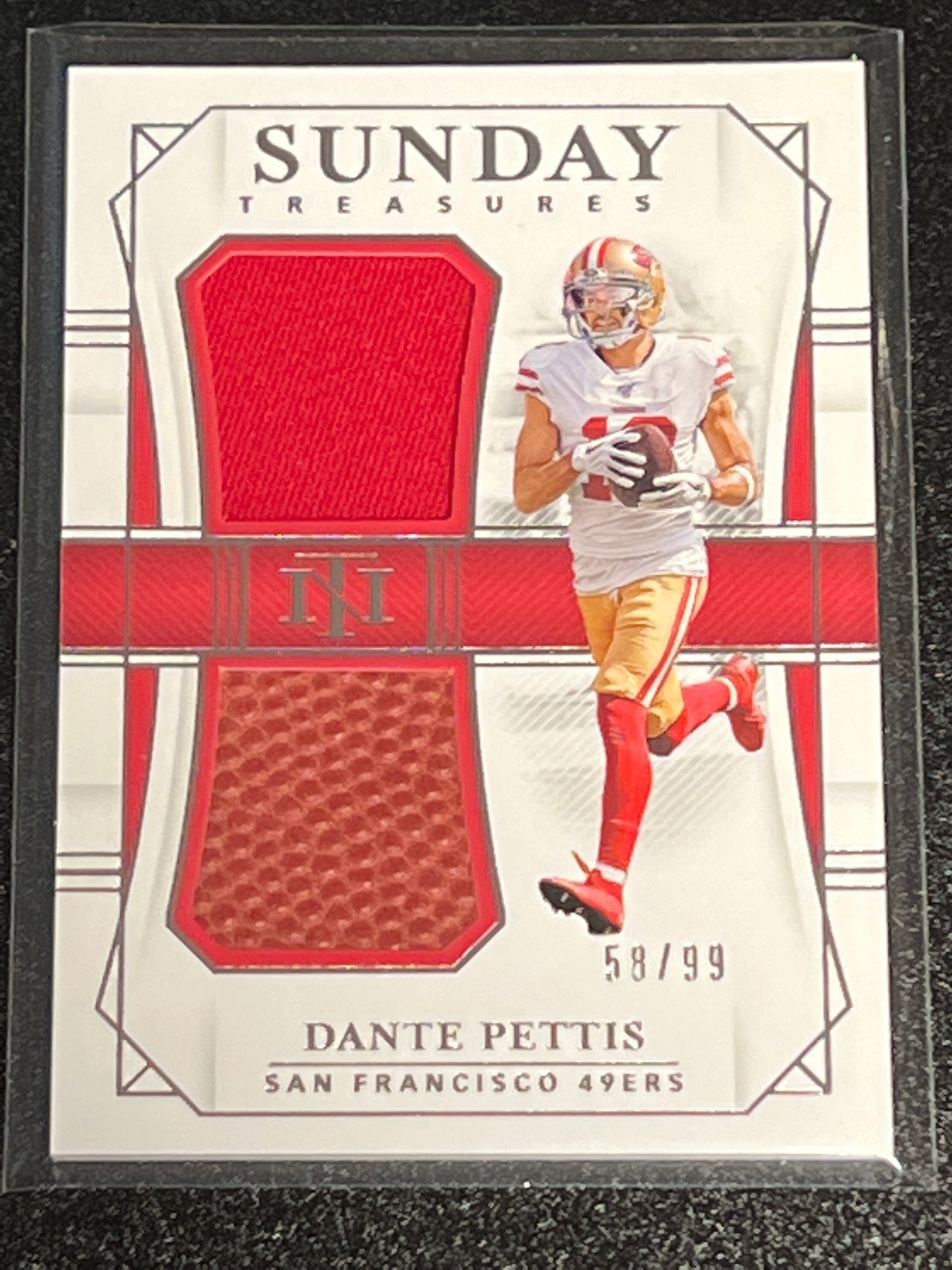 2019 Panini Nat. Treas. DANTE PETTIS - Patch Card - 58/99 - #STR-10