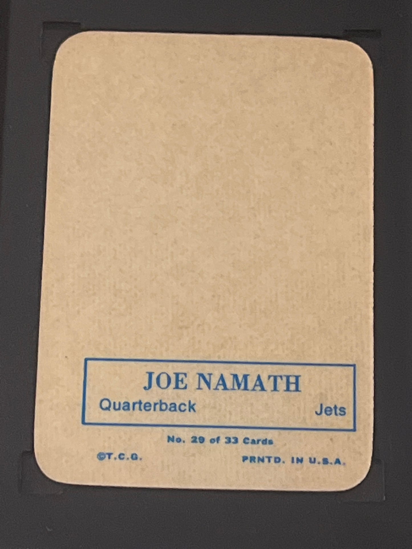 1970 Topps JOE NAMATH  - #29 - SGC 6