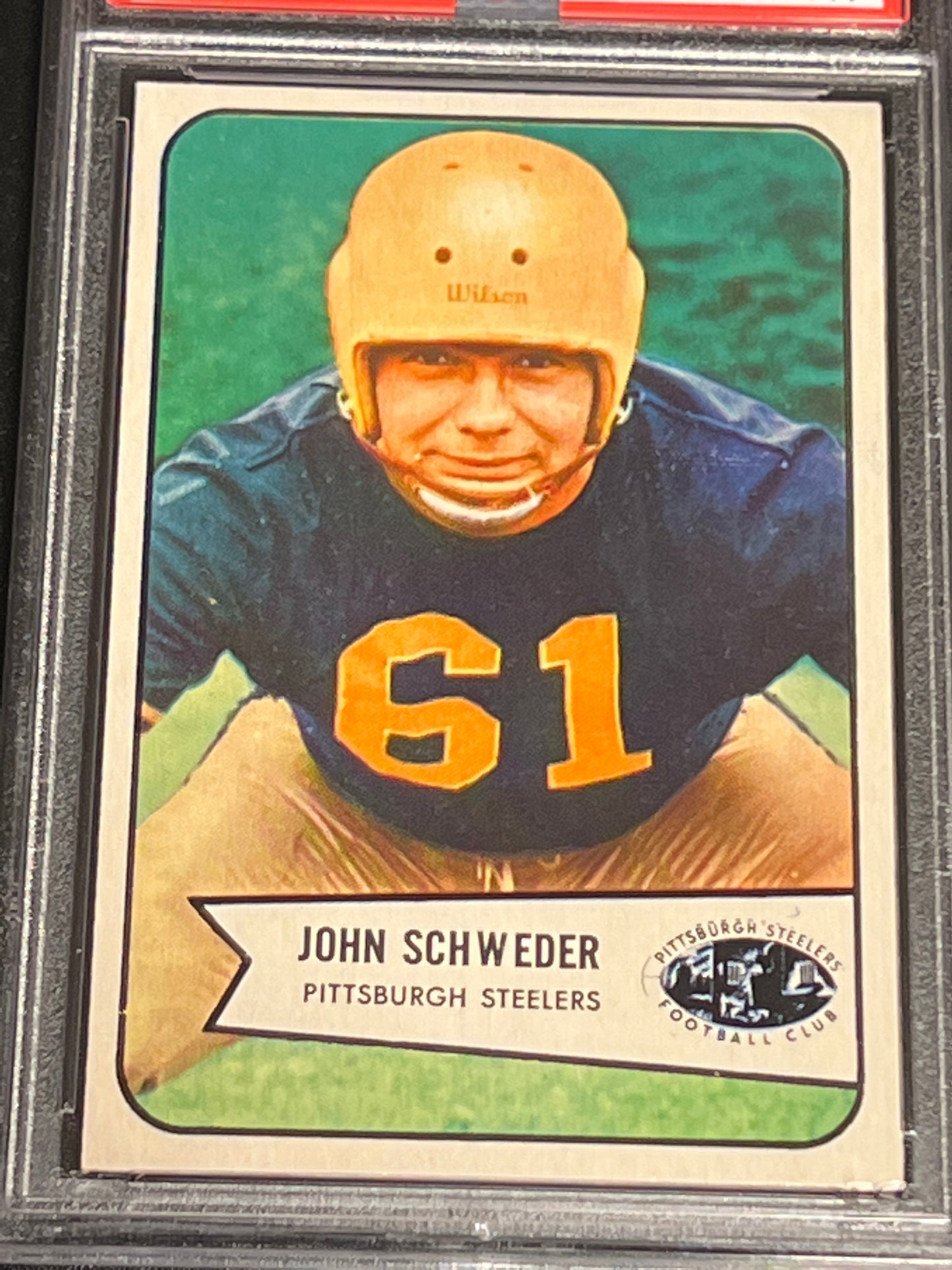 1954 Bowman JOHN SCHWEDER  - #25- PSA 5.5