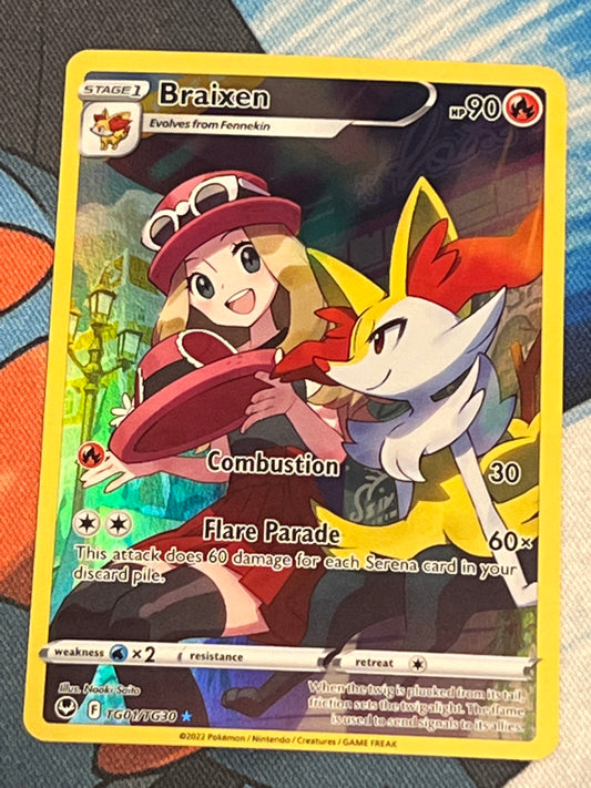 2022 Pokemon BRAIXEN - Trainer Gallery - #TG01