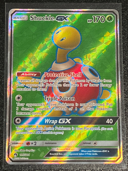 2018 Pokemon SHUCKLE GX - Holo - #195