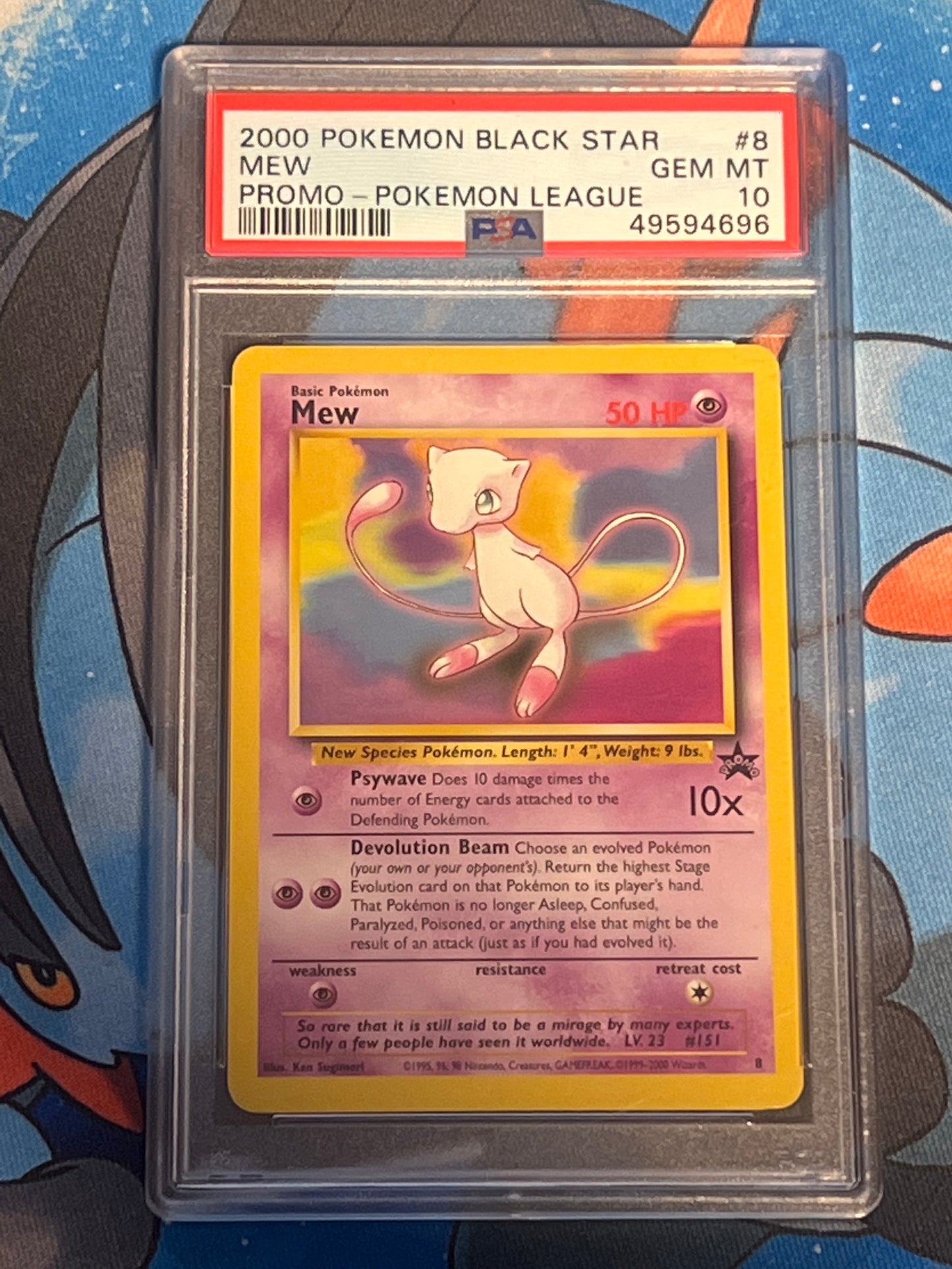 2000 Pokemon Mew - Black Star Promo - Pokemon League - Graded PSA 10