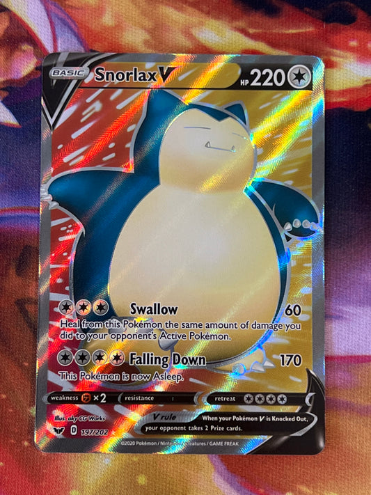 2021 Pokemon Snorlax V - Ultra Rare - #197