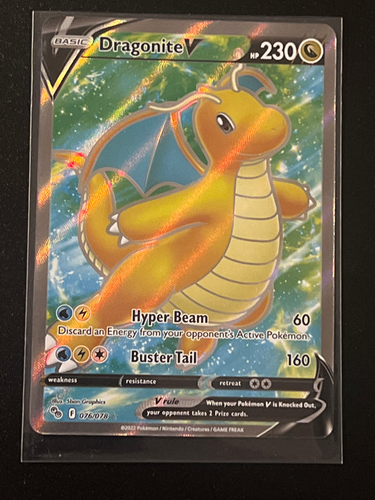 2022 Pokemon DRAGONITE V -  Holo - #76