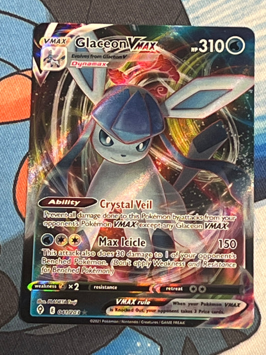 2021 Pokemon Glaceon Vmax - Ultra Rare - #41