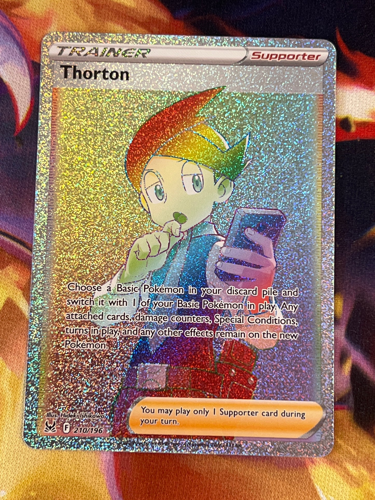 2022 Pokemon Thorton - Trainer - Rainbow Secret Rare - #210