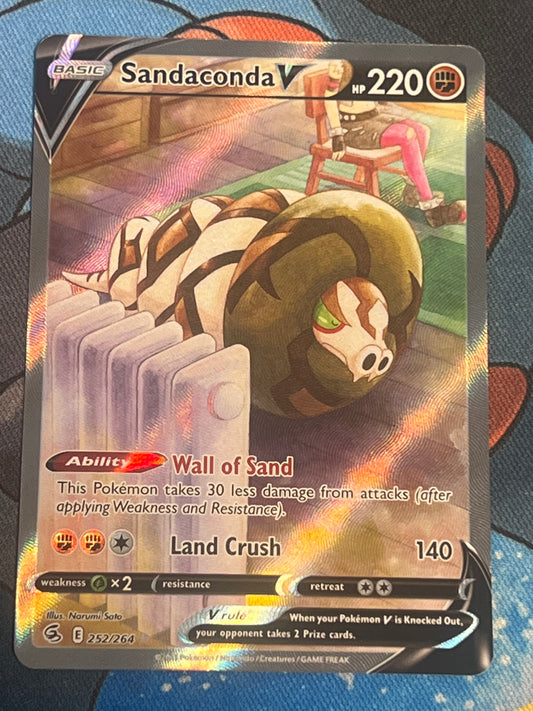 2021 Pokemon Sandaconda V - Ultra Rare Alt Art - #252