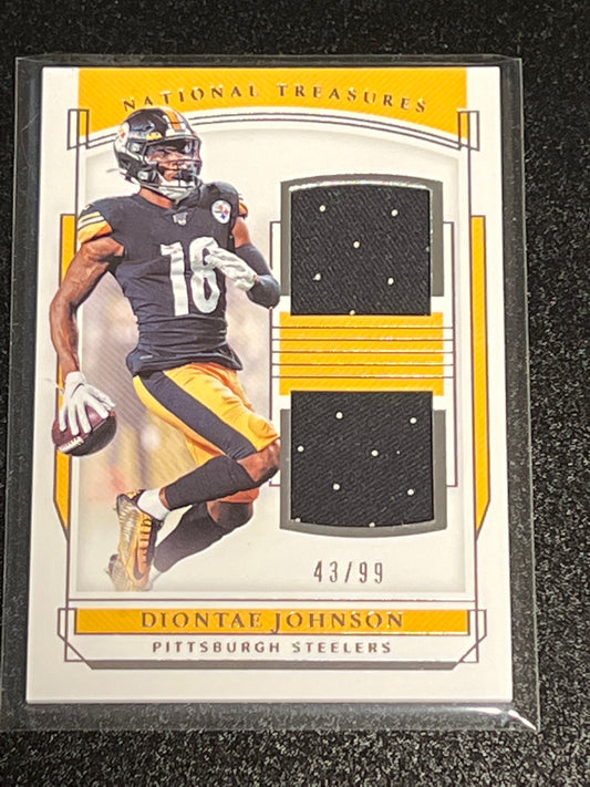 2019 Panini Nat. Treas. DIONTAE JOHNSON - Patch Card - 43/99 - #RDM-34