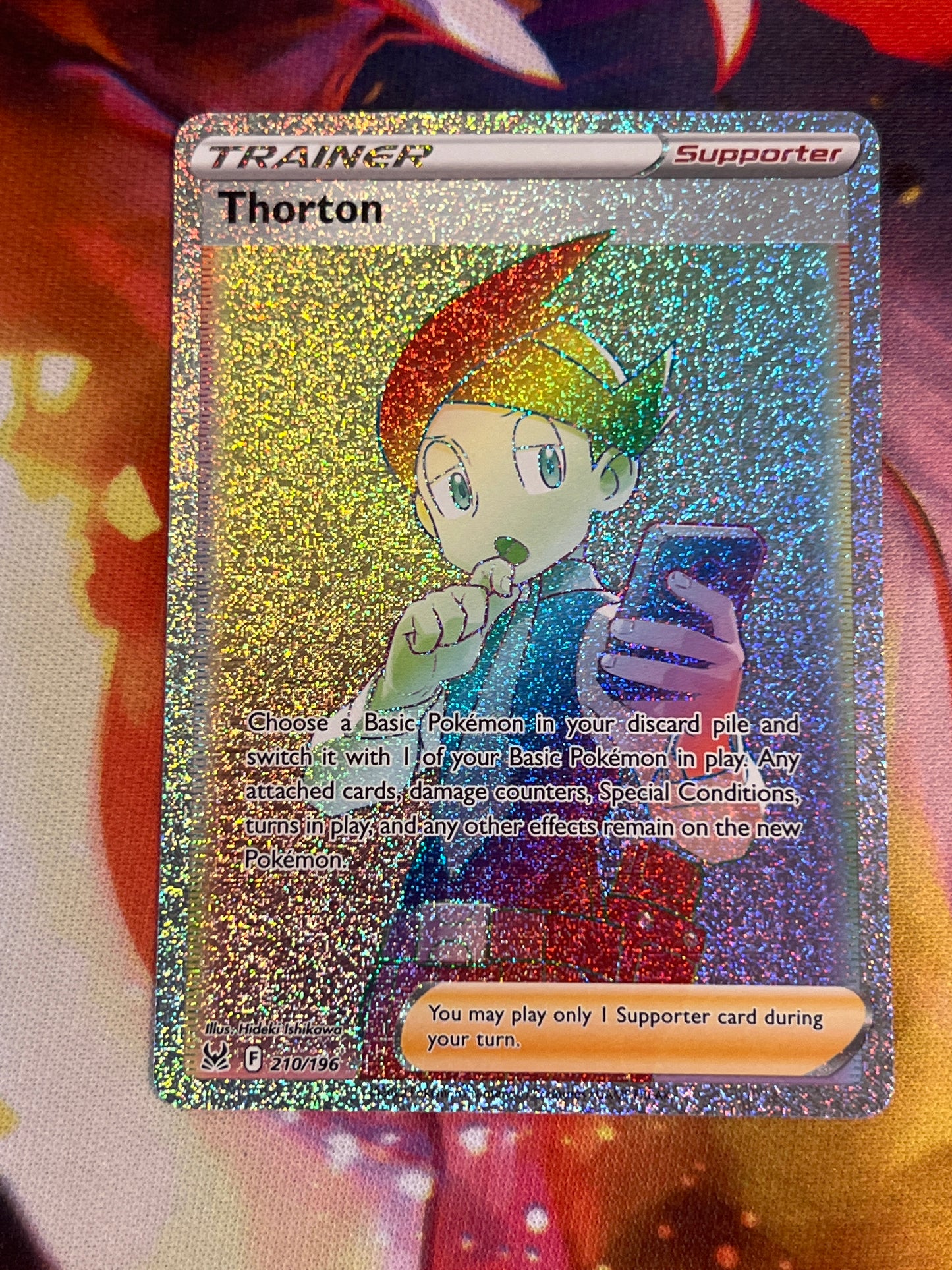 2022 Pokemon Thorton - Trainer - Rainbow Secret Rare - #210