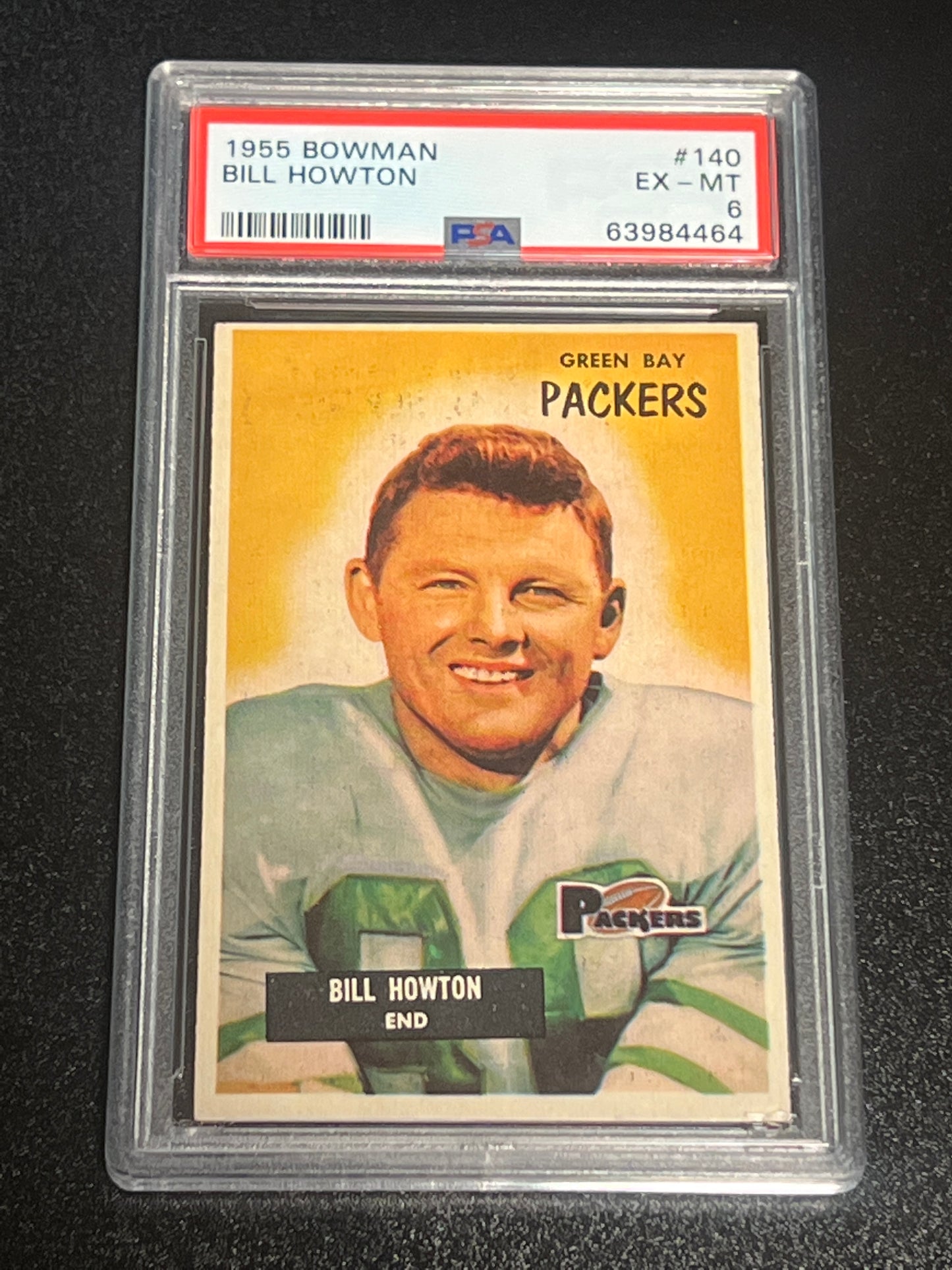 1955 Bowman BILL HOWTON - PSA 6