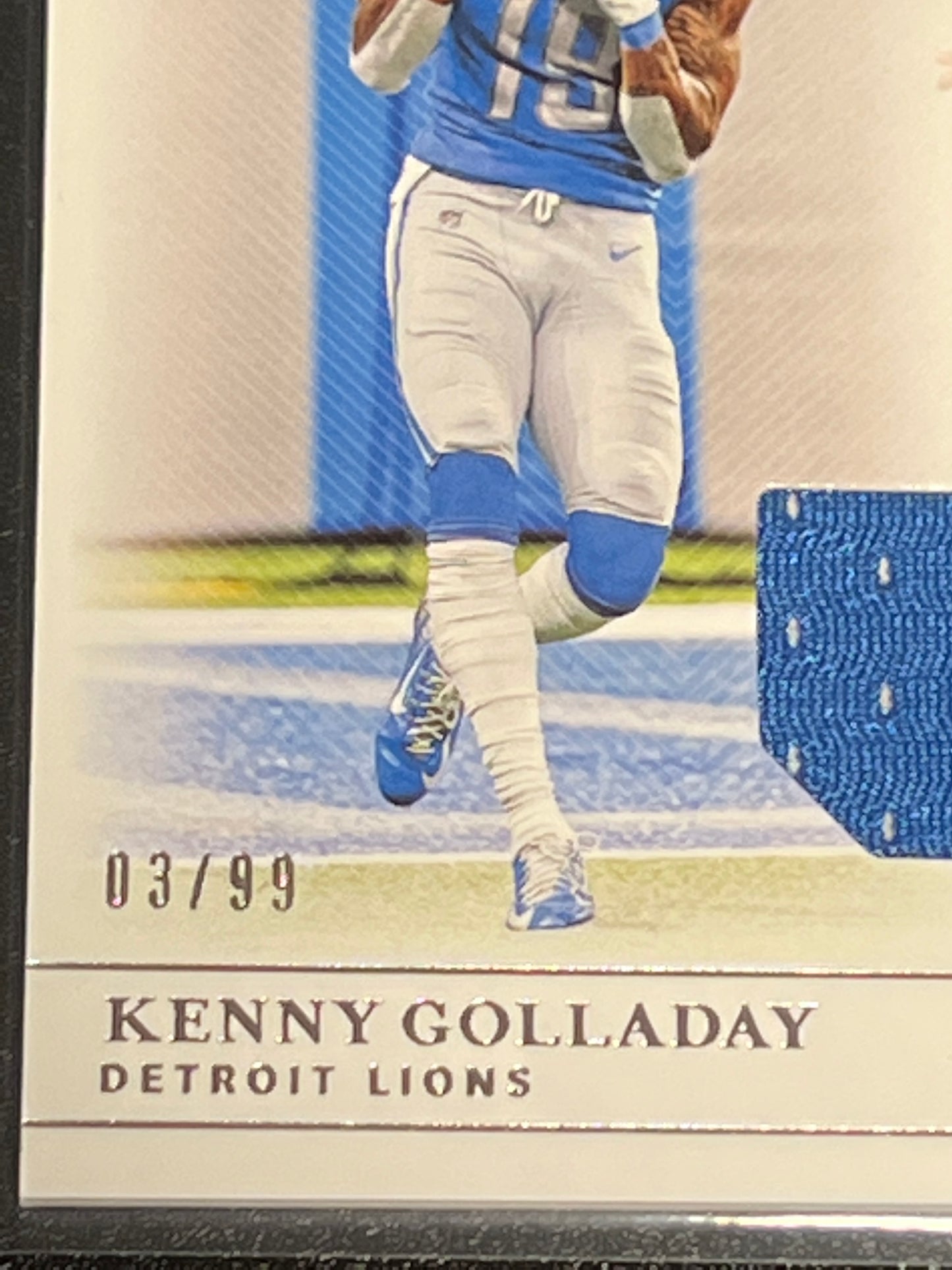 2019 Panini Nat. Treas. KENNY GOLLADAY - Patch Card - 03/99 - #CM-40