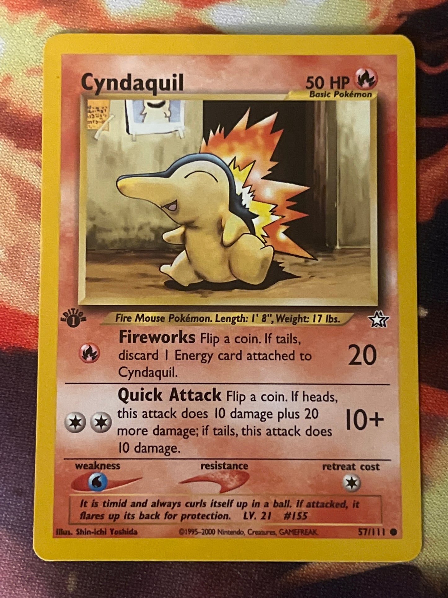 2000 Pokemon Cyndaquil - First Edition - #57