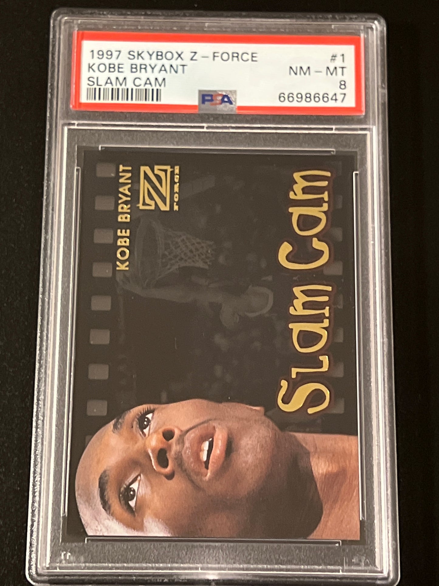 1997 Skybox Z-Force - KOBE BRYANT - #1 - PSA 8