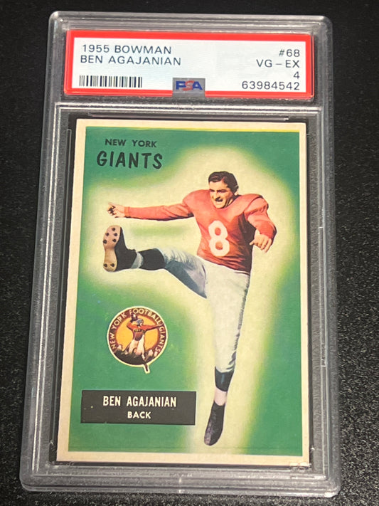 1955 Bowman BEN AGAJANIAN - PSA 4