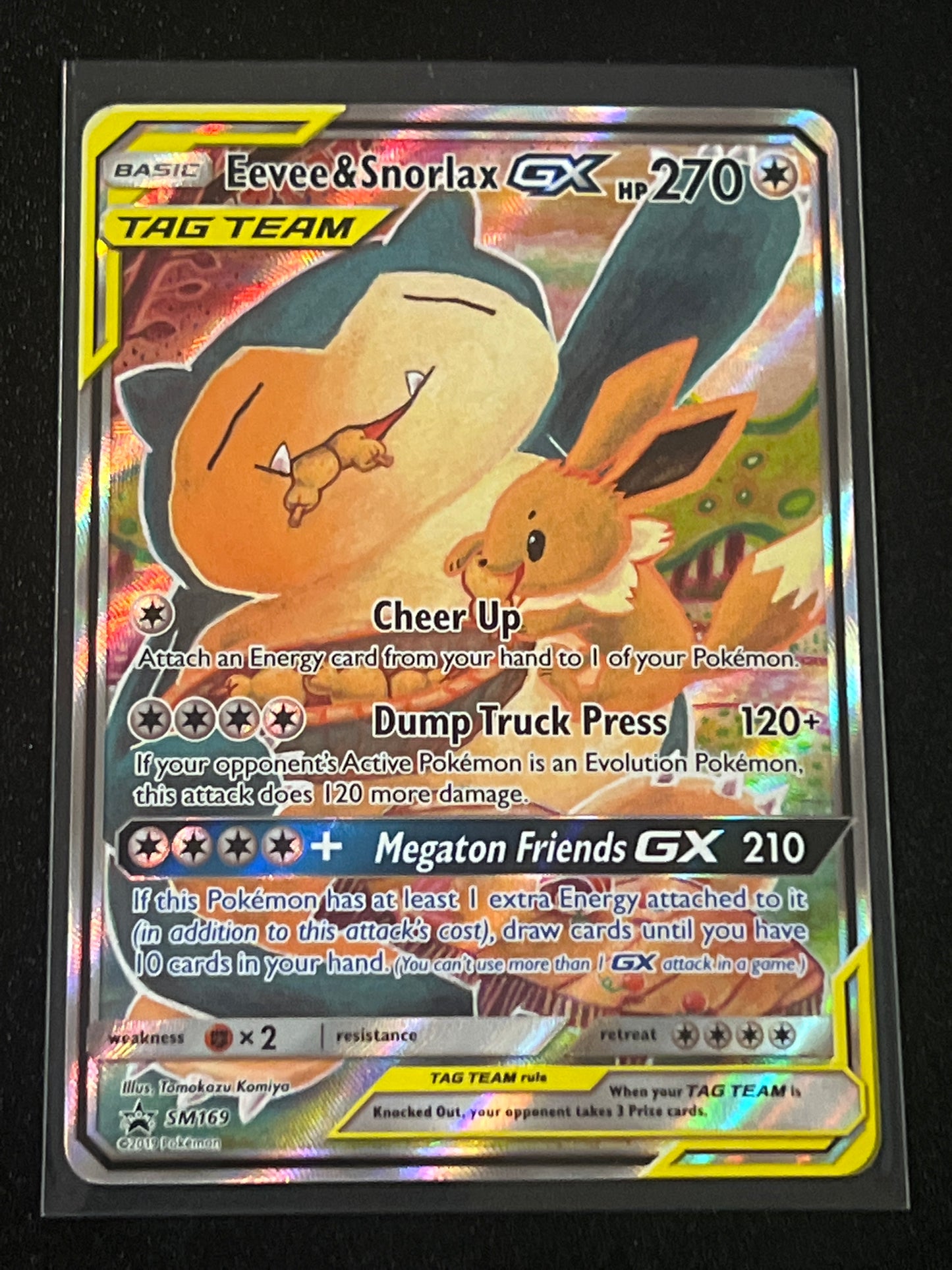 2019 Pokemon EEVEE & SNORLAX GX  - Holo - #SM169