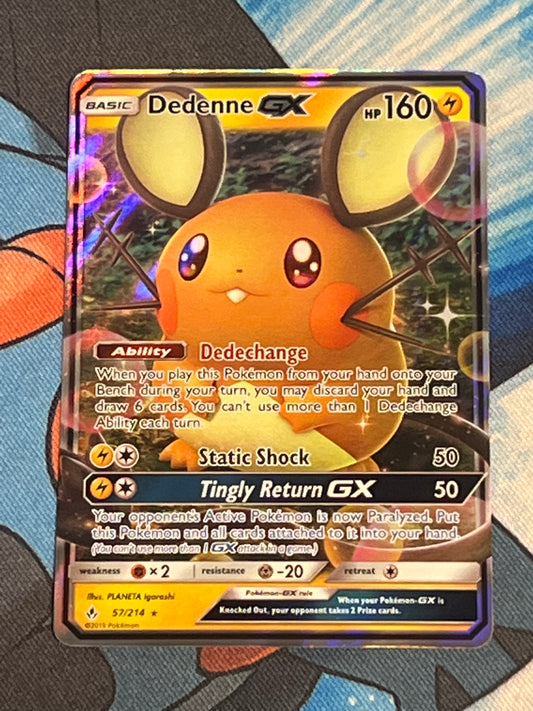 2019 Pokemon DEDENNE GX - Holo - #57