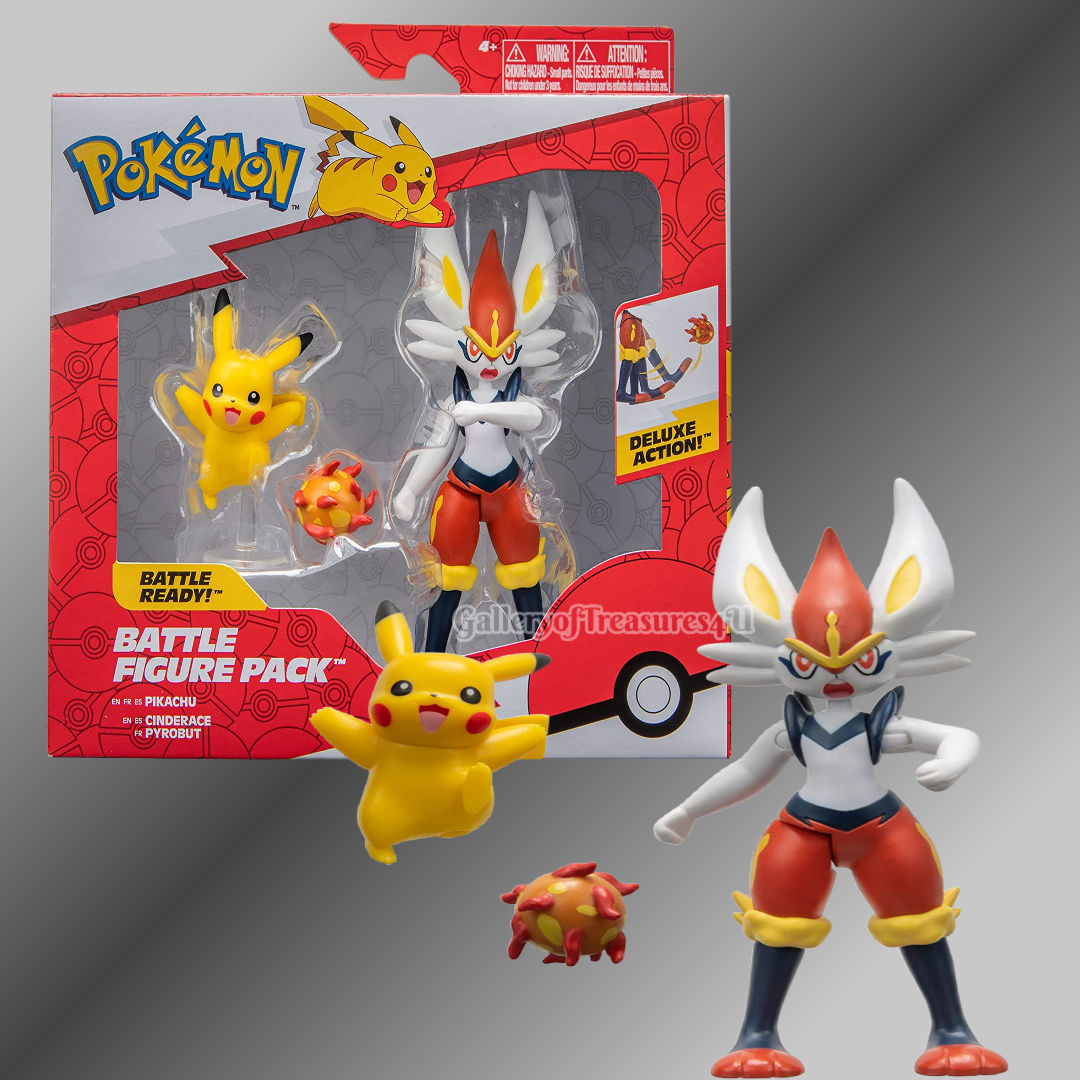 Pokemon Battle Figure Pack - Pikachu and Cinderace