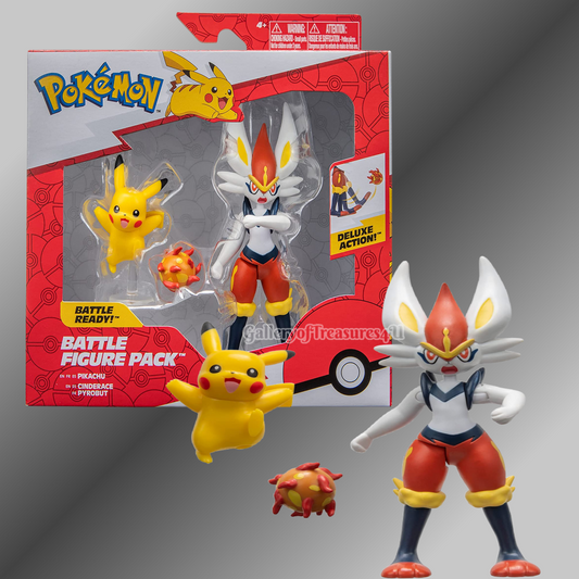 Pokemon Battle Figure Pack - Pikachu and Cinderace