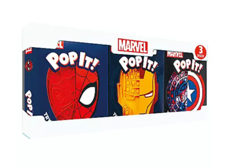 POP IT! Marvel 3 Pack - Spiderman / Iron Man / Captain America