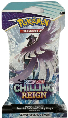 Pokemon Sword & Shield: CHILLING REIGN (1 Sleeved Hanger Pack)