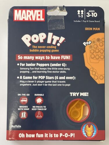 POP IT! Marvel 3 Pack - Spiderman / Iron Man / Captain America