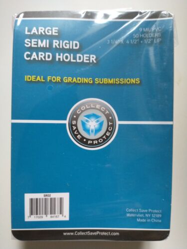Collect - Save - Protect - Large Semi Rigid Card Holder - 50 ct