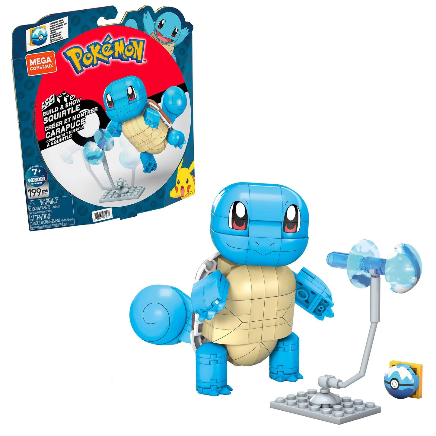 Pokemon Mega Contrux - Squirtle Set - Build & Show