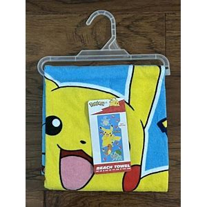 Pokemon Beach Towel - Pikachu  + Original Starter Pokemon!